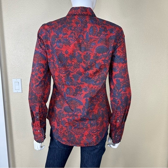 J. Crew Collection Shirt 2 Scallop Ruffle Button Up Perfect NWT - Picture 7 of 17